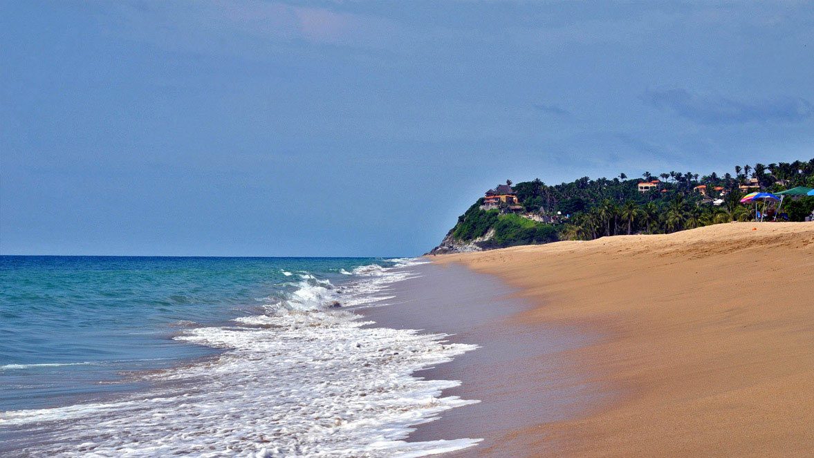 The Town and beach of San Pancho